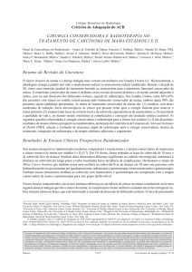 Cirurgia conservadora e radioterapia no tratamento de