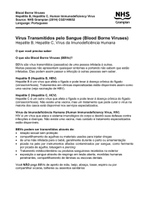 Vírus Transmitidos pelo Sangue (Blood Borne Viruses)