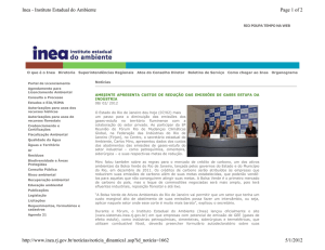 Page 1 of 2 Inea - Instituto Estadual do Ambiente 5/1/2012 http