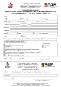 Acesse aqui o Formulário de Inscrição - IFPA