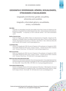 Geografia e Diversidade: gênero, sexualidades