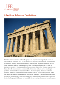 O Problema do Justo na Paidéia Grega