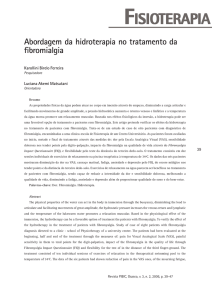 Abordagem da hidroterapia no tratamento da fibromialgia (PDF