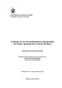 Avaliação do uso de medicamentos inapropriados em idosos