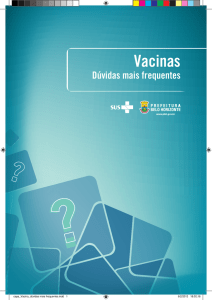 Vacina - Dúvidas mais frequentes - Prefeitura Municipal de Belo