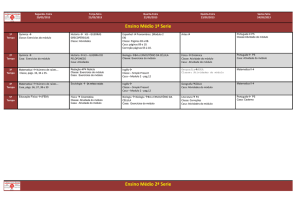Ensino Médio 1ª Serie Ensino Médio 2ª Serie