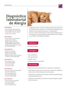 Diagnóstico laboratorial de Alergia