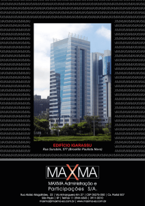 edifício igarassu - MAXMA Administração e Participações S/A.