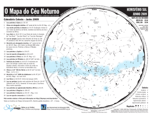 O Mapa do Céu Noturno - Grupo de Astronomia da UFSCar