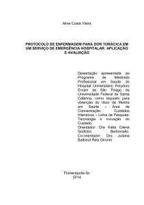 Aline Costa Vieira PROTOCOLO DE ENFERMAGEM PARA DOR