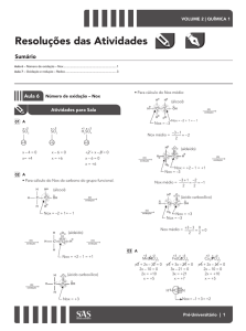 Resoluções das Atividades