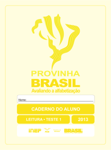 Caderno do aluno - Leitura