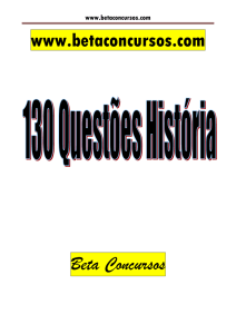 130 Questões Treinamento de História com gabarito