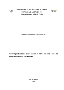 Intervenção Educativa sobre câncer de mama em uma equipe de