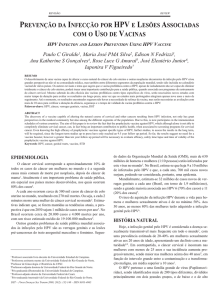 prevenção da infecção por hpv e lesões associadas com o