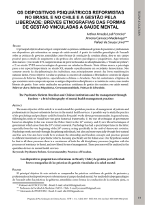os dispositivos psiquiátricos reformistas no brasil