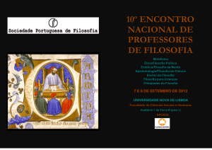 10º ENCONTRO NACIONAL DE PROFESSORES DE FILOSOFIA