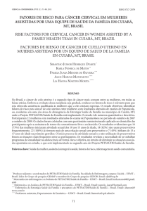 FATORES DE RISCO PARA CÂNCER CERVICAL EM MULHERES