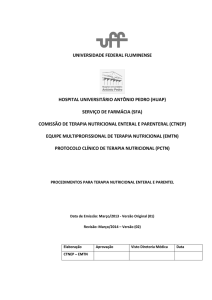 protocolo clínico de terapia nutricional - HUAP