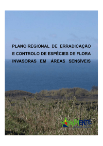 plano regional de erradicação e controlo de espécies de flora
