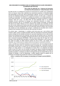 SEM CRESCIMENTO ECONÓMICO NÃO HÁ