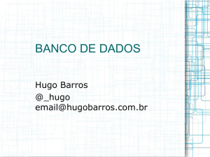 banco de dados i - Software Livre por Hugo Barros