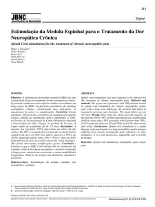 Estimulação da Medula Espinhal para o Tratamento da Dor