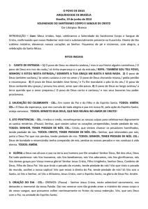 Solenidade do Santíssimo Corpo e Sangue de Cristo