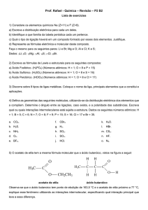 Prof. Rafael - Química – Revisão – P2 B2