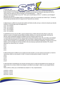 2ª série E.M. - APE 1. (Vunesp) Medicamentos, na forma de