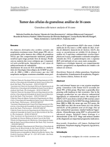 Tumor das células da granulosa - Faculdade de Ciências Médicas