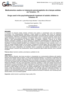 Medicamentos usados no tratamento psicoterapêutico de crianças
