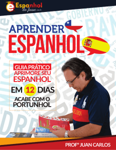 APRENDER ESPANHOL – PROFº JUAN