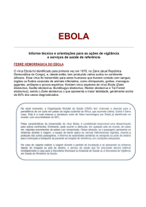 Informe técnico e orientações para as ações de vigilância e serviços