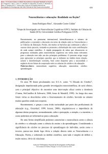 Artigo Neurociências e Educação JRR ACC 2010