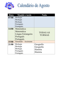 Data Manhã e tarde Noite 14/08 Matemática Matemática Língua