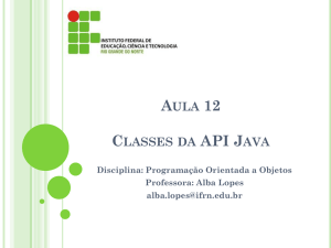 Classes da API Java