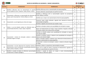 MATRIZ DE REFERÊNCIA DE GEOGRAFIA