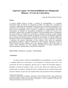 Manguezais: Sustentabilidade e Proteção Legal - O Caso