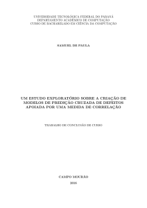 um estudo exploratório sobre a criação de modelos de