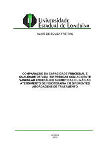 Comparação da capacidade funcional e qualidade de vida em