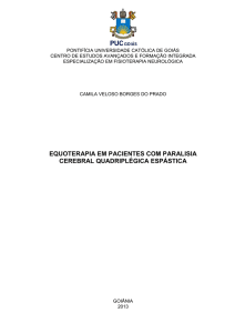 EQUOTERAPIA EM PACIENTES COM PARALISIA CEREBRAL