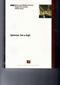 Spinoza. Ser e Agir - Universidade de Évora