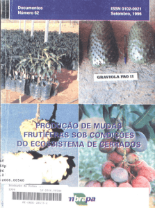 Produção de Mudas Frutíferas Sob Condições do Ecossistema de