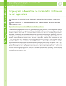 Biogeografia e diversidade de cominidades bacterianas de um lago