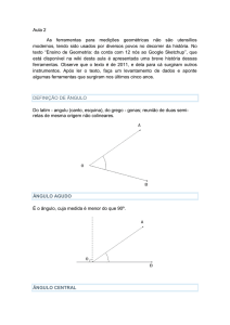 Aula 2 As ferramentas para medições geométricas