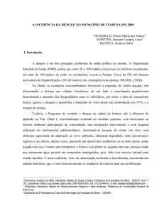 A incidência da dengue no município de Itabuna em 2009