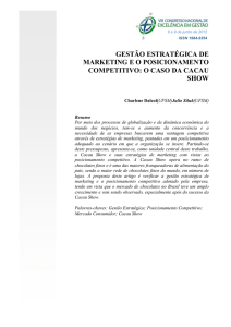 gestão estratégica de marketing e o posicionamento competitivo