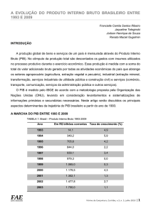 a evolução do produto interno bruto brasileiro entre 1993