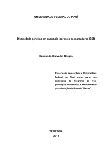 Diversidade genética em sapucaia por meio de marcadores ISSR